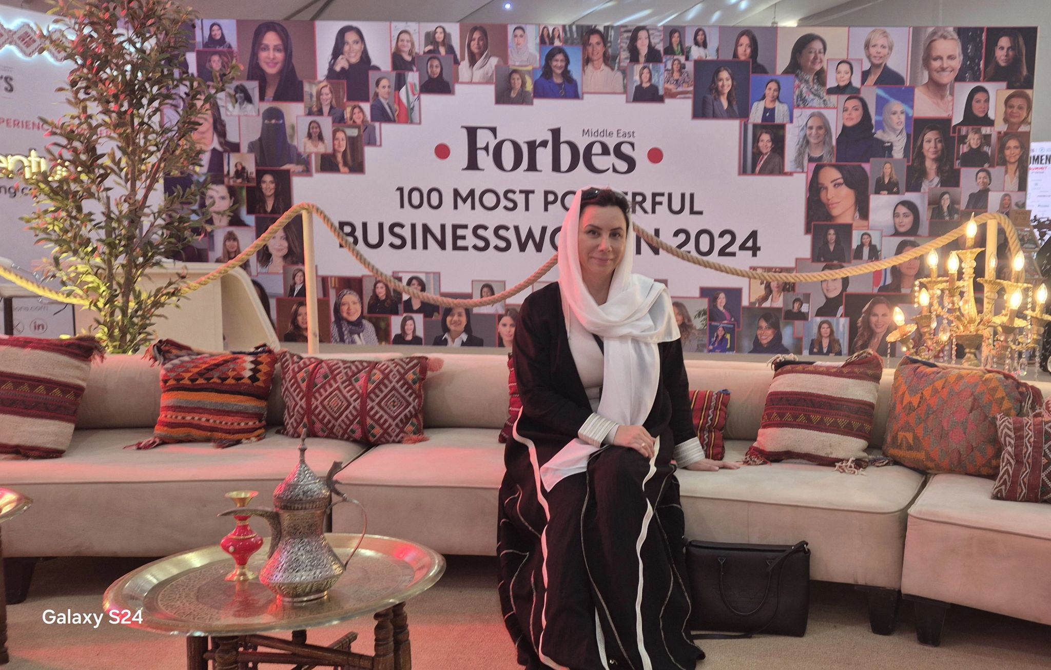 Yana Ern at the Forbes Middle East 100 Most Powerful Businesswomen 2024 summit